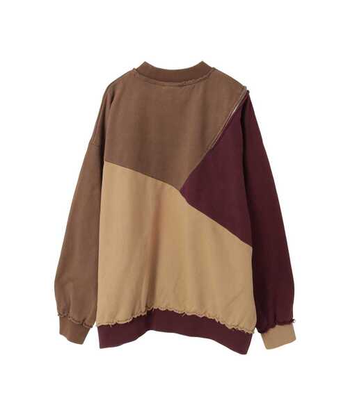 CONVERSE TOKYO(コンバーストウキョウ)の「【HL】BI-COLOR ZIP DESIGN SWEAT(スウェット・レディース・グレー/ネイビー/ブラウン・FREE)」の7枚目の写真