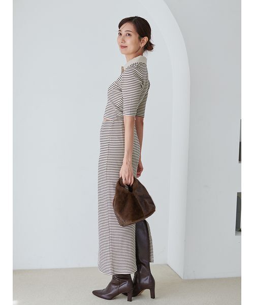 ハーフスリーブポロカットセット（ワンピース）｜SNIDEL（スナイデル