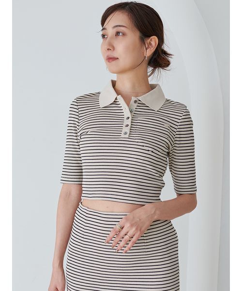 ハーフスリーブポロカットセット（ワンピース）｜SNIDEL（スナイデル