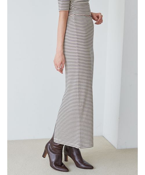 SNIDEL ポロカットセット ボーダー 1(Mサイズ) ハーフスリーブポロカットセット（ワンピース）｜SNIDEL（スナイデル