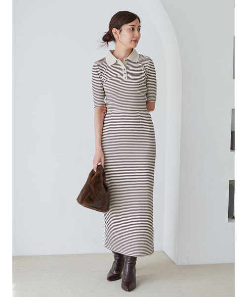 ハーフスリーブポロカットセット（ワンピース）｜SNIDEL（スナイデル