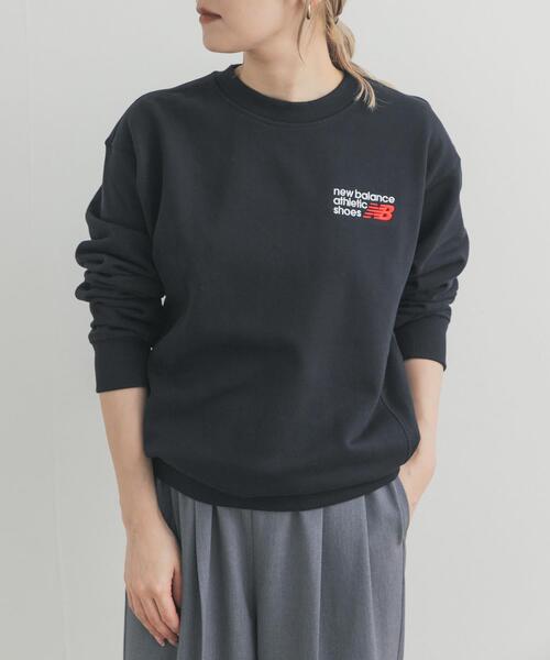 NEW BALANCE（ニューバランス）の「NEW BALANCE　Athletics プレミアムロゴスウェット（スウェット・レディース・ライトグレー/アイボリー/ブラック・SMALL）」の6枚目の写真