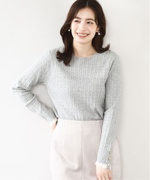 OFUON | ミニケーブル柄ニット/洗える/WEB限定サイズあり(ニット/セーター)
