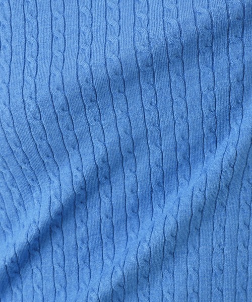 OFUON le MK（オフオンルエムケー）の「【2025AW】ミニケーブル柄ニット/洗える/WEB限定サイズあり（ニット/セーター・レディース・ブルー/ライトグレー/ネイビー・36/38）」の21枚目の写真