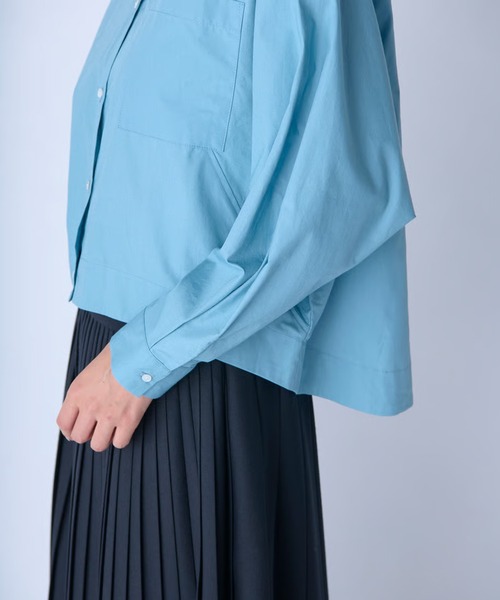 c/est（シーエ）の「c/est/シーエ ANITA ロングスリーブシャツ（シャツ/ブラウス・レディース・ブラック/オフホワイト/ブルー・FREE）」の11枚目の写真