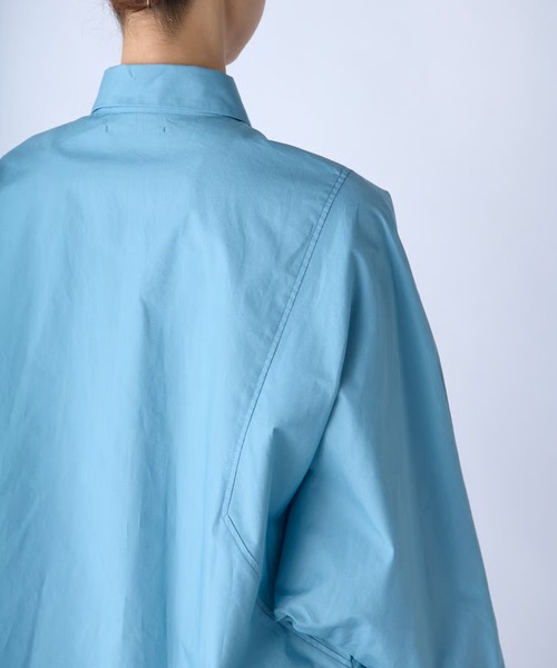 c/est（シーエ）の「c/est/シーエ ANITA ロングスリーブシャツ（シャツ/ブラウス・レディース・ブラック/オフホワイト/ブルー・FREE）」の12枚目の写真