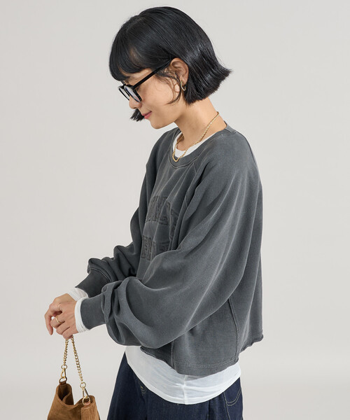 セール】ピグメント ロゴクロップドスウェット（スウェット）｜FREAK'S