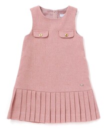 Tartine et Chocolat（タルティーヌエショコラ）の「ラメツイードプリーツジャンパースカート(100~140cm)（ドレス）」