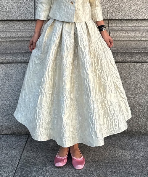 JENNE(ジェンヌ)の「ジャガードクラシカルスカート(スカート・レディース・アイボリー/ブラック・LARGE/MEDIUM/SMALL)」の19枚目の写真
