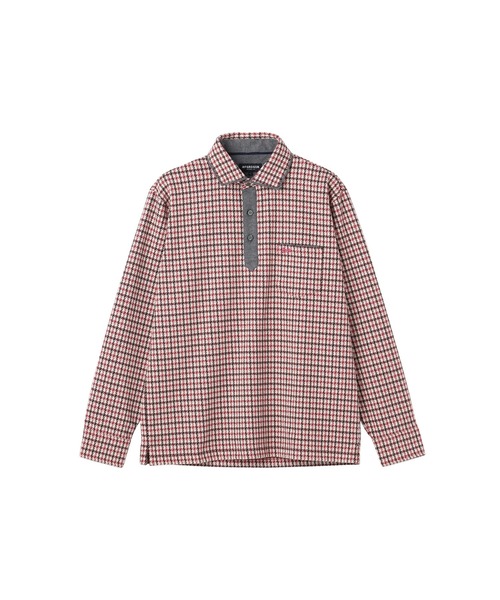 McGREGOR(マックレガー)の「ミニチェックソフト 長袖ポロ(ポロシャツ・メンズ・コバルトブルー/ワイン/チャコールグレー・L/M)」の17枚目の写真