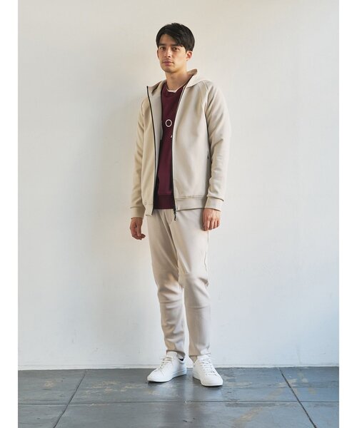 TRANSITION】カルゼダンボールフロントZIPパーカー ジップアップ
