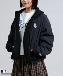 MLB（メジャーリーグベースボール）の「MLB/エムエルビー MLB リバーシブルボアブルゾン/ボアフリース 限定展開（ブルゾン）」