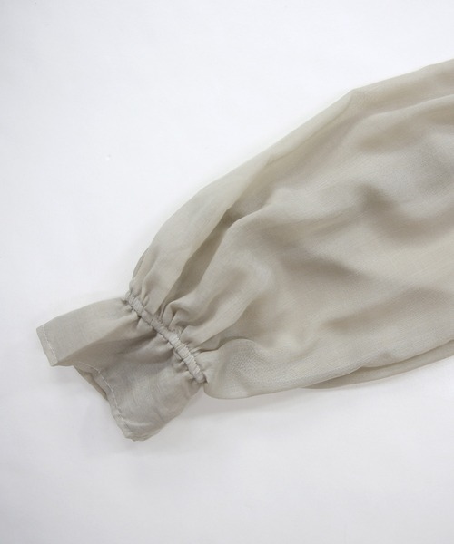 and it_（アンドイット）の「キャンディスリーブシアーブルゾン（ブルゾン・レディース・グレイッシュベージュ/ブラック・FREE）」の17枚目の写真