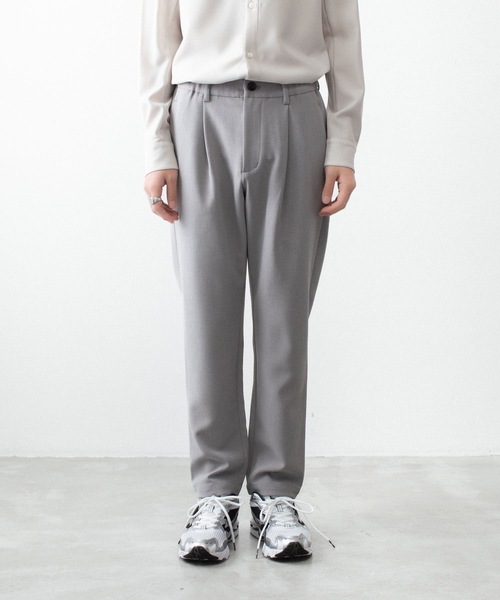 ATTACHMENT(アタッチメント)の「PEストレッチ ダブルクロス レギュラーフィット イージートラウザーズ / PE STRETCH DOUBLE CLOTH REGULAR FIT EASY TROUSERS(スラックス・メンズ・ダークブラウン/ライトグレー/ブラック・3/2/1)」の4枚目の写真