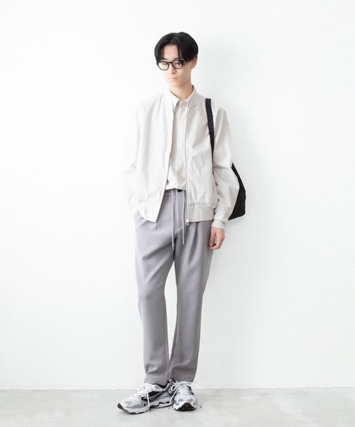 ATTACHMENT(アタッチメント)の「PEストレッチ ダブルクロス レギュラーフィット イージートラウザーズ / PE STRETCH DOUBLE CLOTH REGULAR FIT EASY TROUSERS(スラックス・メンズ・ダークブラウン/ライトグレー/ブラック・3/2/1)」の11枚目の写真