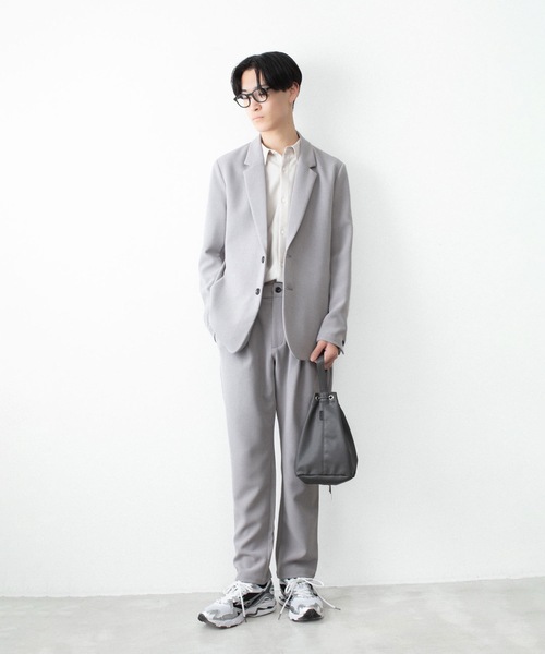 ATTACHMENT(アタッチメント)の「PEストレッチ ダブルクロス レギュラーフィット イージートラウザーズ / PE STRETCH DOUBLE CLOTH REGULAR FIT EASY TROUSERS(スラックス・メンズ・ダークブラウン/ライトグレー/ブラック・3/2/1)」の12枚目の写真