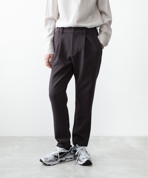 ATTACHMENT(アタッチメント)の「PEストレッチ ダブルクロス レギュラーフィット イージートラウザーズ / PE STRETCH DOUBLE CLOTH REGULAR FIT EASY TROUSERS(スラックス・メンズ・ダークブラウン/ライトグレー/ブラック・3/2/1)」の14枚目の写真