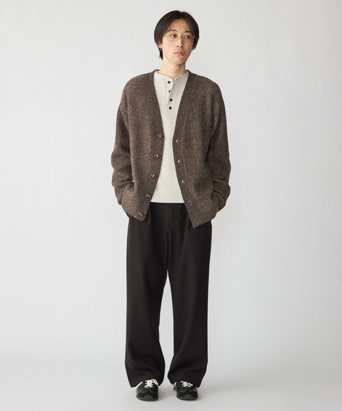 City Ambient Products（シティアンビエントプロダクツ）の「City Ambient Products: ソフト ツイード ライク 2タック ワイド スラックス（スラックス・メンズ・ネイビー/グレー/ブラック・SMALL/MEDIUM/LARGE）」の8枚目の写真