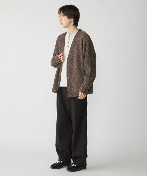 City Ambient Products（シティアンビエントプロダクツ）の「City Ambient Products: ソフト ツイード ライク 2タック ワイド スラックス（スラックス・メンズ・ネイビー/グレー/ブラック・SMALL/MEDIUM/LARGE）」の10枚目の写真