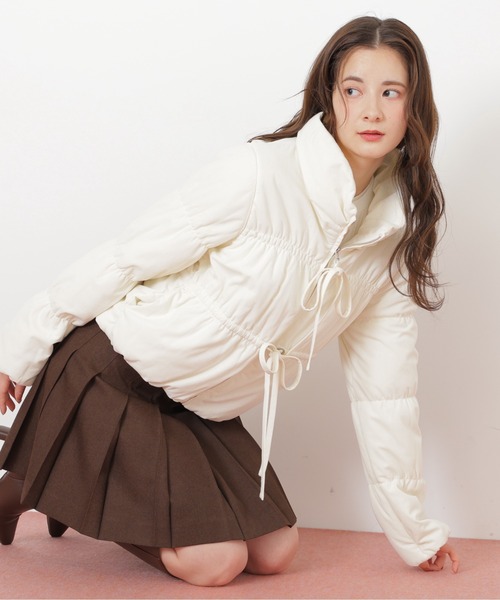 JILL by JILL STUART（ジルバイジルスチュアート）の「◇中綿リボンブルゾン（ブルゾン・レディース・ピンク/ホワイト・SMALL/MEDIUM）」の22枚目の写真