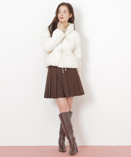 JILL by JILL STUART（ジルバイジルスチュアート）の「◇中綿リボンブルゾン（ブルゾン・レディース・ピンク/ホワイト・SMALL/MEDIUM）」の9枚目の写真