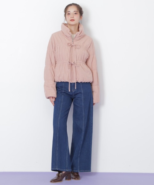 JILL by JILL STUART（ジルバイジルスチュアート）の「◇中綿リボンブルゾン（ブルゾン・レディース・ピンク/ホワイト・SMALL/MEDIUM）」の16枚目の写真