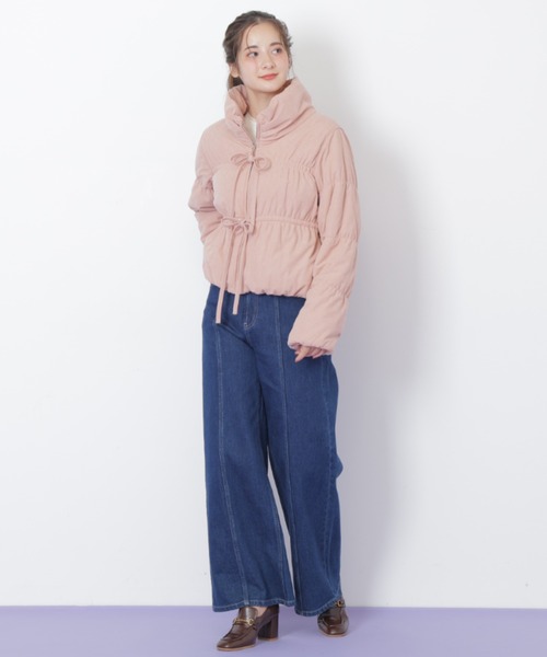 JILL by JILL STUART（ジルバイジルスチュアート）の「◇中綿リボンブルゾン（ブルゾン・レディース・ピンク/ホワイト・SMALL/MEDIUM）」の19枚目の写真