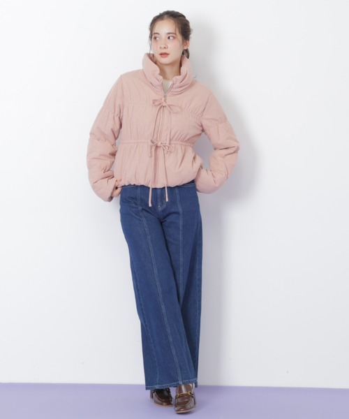 JILL by JILL STUART（ジルバイジルスチュアート）の「◇中綿リボンブルゾン（ブルゾン・レディース・ピンク/ホワイト・SMALL/MEDIUM）」の17枚目の写真