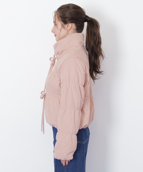 JILL by JILL STUART（ジルバイジルスチュアート）の「◇中綿リボンブルゾン（ブルゾン・レディース・ピンク/ホワイト・SMALL/MEDIUM）」の21枚目の写真