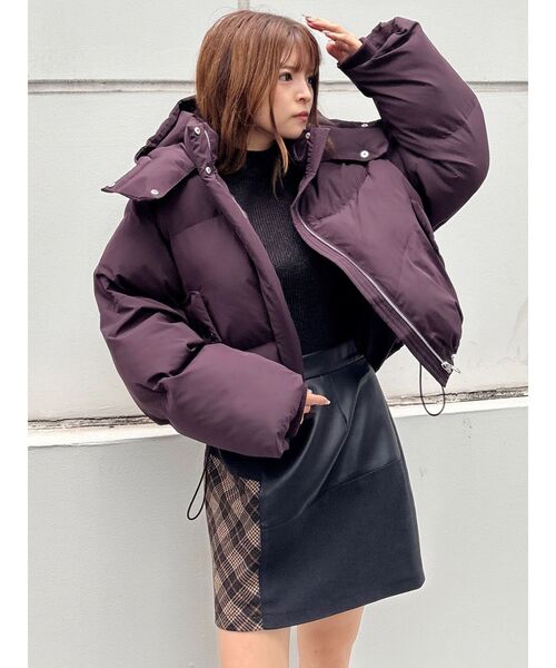 MURUA(ムルーア)の「バイカラーラメクロップドニット(ニット/セーター・レディース・ブラック/ブルー/ボルドー/アイボリー・FREE)」の12枚目の写真