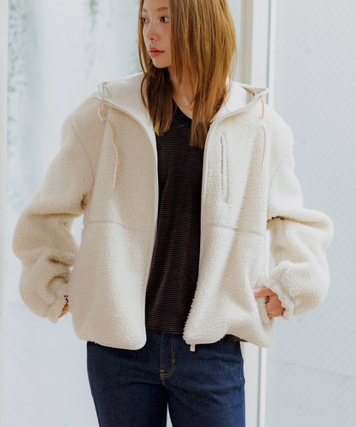 NANGA / ナンガ】BOA FLEECE ZIP HOODIE / ボアフリースフルジップ