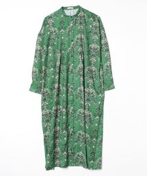 sandy | 植物柄スタンドカラーワンピース(ワンピース)