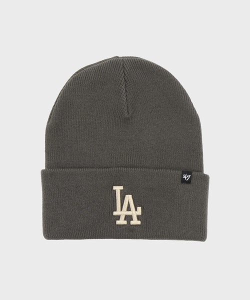 '47（フォーティーセブン）の「Haymaker '47 CUFF KNIT Dodgers / カフニット ロサンゼルス・ドジャース（ニットキャップ/ビーニー・メンズ・ホワイト系その他/チャコールグレー・FREE）」の2枚目の写真