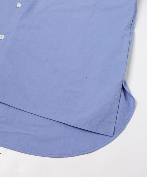 RYU（リュー）の「Omi-zarashi half-sleeve over shirt（シャツ/ブラウス・メンズ・サックスブルー/スミクロ・2/4）」の16枚目の写真