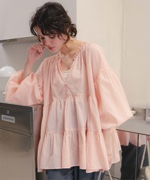 titivate | コットンボイルティアードチュニック/トップス(シャツ/ブラウス)