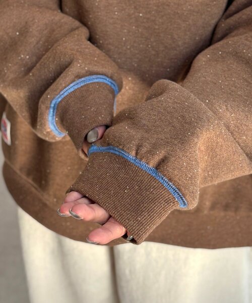 CPCM（シーピーシーエム）の「カラーネップ裏起毛スウェット（スウェット・レディース・チャコールグレー/アイボリー/ブラウン・FREE）」の12枚目の写真