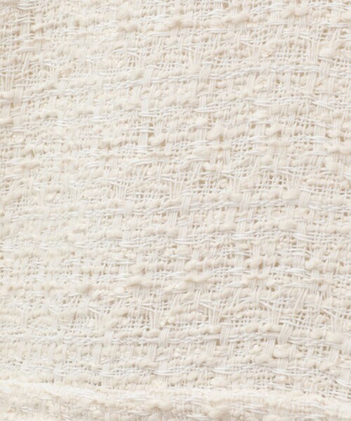 CLANE クラネ　24SS　ハーフスリーブ　ツイード　ジャケット　ベルト セール】【CLANE/クラネ】HALF SLEEVE TWEED JACKET/ハーフスリーブ