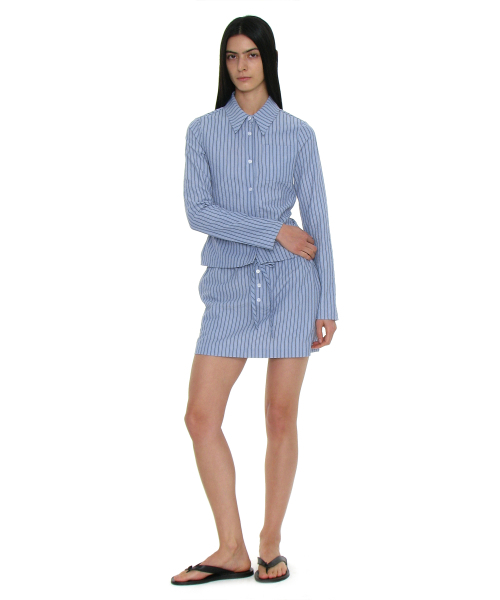 PARTIMENTO WOMEN(パルティメントウィメン)の「PWC イージーミニスカート_スカイストライプ(スカート・レディース・その他・SMALL/MEDIUM)」の7枚目の写真