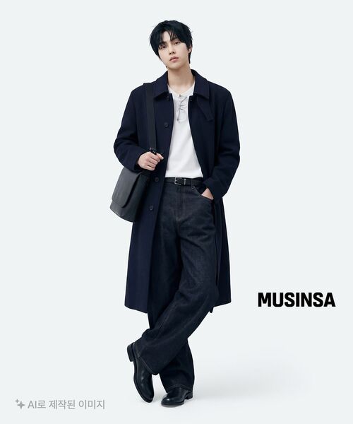 MUSINSA STANDARD（ムシンサスタンダード）の「ウォッシャブルスーピマコットンクルーネック半袖ニット[アイボリー]（ニット/セーター・メンズ・その他・SMALL/LARGE/X-LARGE/XX-LARGE）」の3枚目の写真