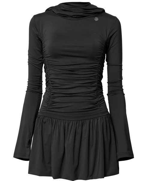 FLAREUP(フレアアップ)の「Hooded High Neck Long Dress (FL-185_Black)(ワンピース・レディース・ブラック・OS)」の7枚目の写真