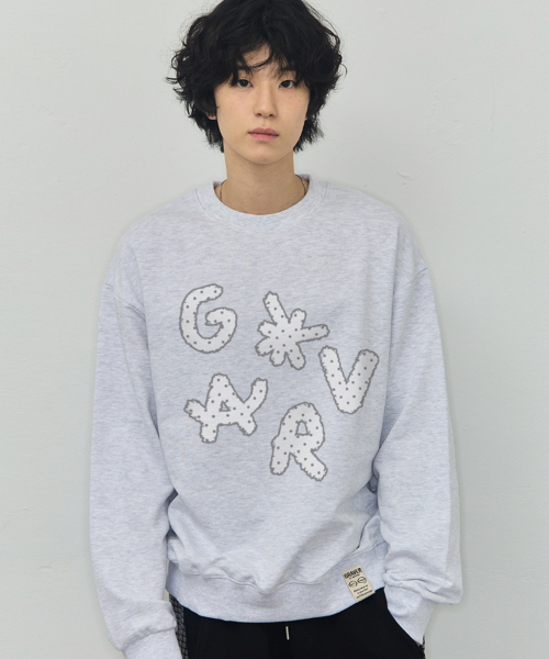 GRAVER（グレーバー）の「[ユニセックス]DOTS GRAV スウェット_ブラック（スウェット・レディース・ブラック・SMALL/MEDIUM/LARGE）」の6枚目の写真