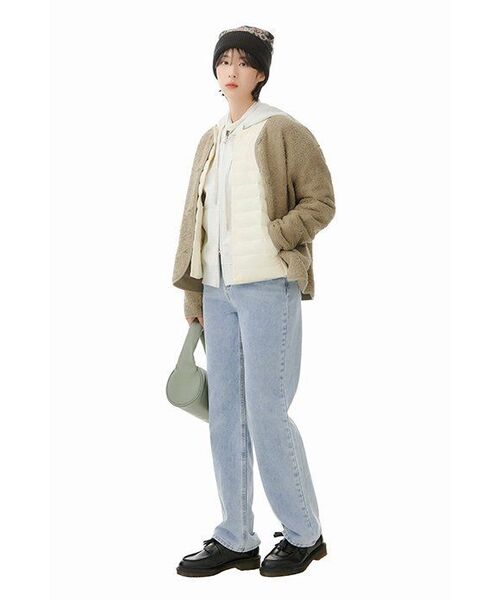 MUSINSA STANDARD WOMAN（ムシンサスタンダードウーマン）の「ウィメンズストレートデニムパンツ[ライトインディゴ]（デニムパンツ・レディース・その他・32/30/23/24/25/26/27/28/29）」の2枚目の写真