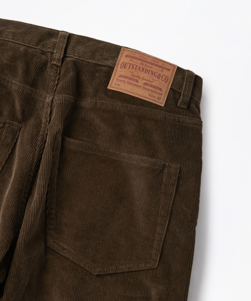 OUTSTANDING(アウトスタンディング)の「40S CORDUROY STRAIGHT PANTS_BROWN(その他パンツ・レディース・その他・SMALL/MEDIUM/LARGE)」の7枚目の写真