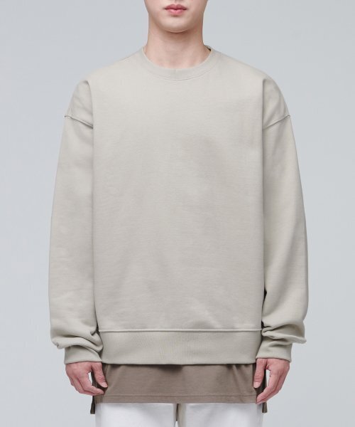 MUSINSA STANDARD（ムシンサスタンダード）の「レイヤードスリーブレストップ_ロング丈 [ココア]（Tシャツ/カットソー・メンズ・その他・SMALL）」の3枚目の写真