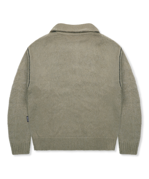 XTONZ(エクストーンズ)の「XTK176 パーネルハーフジップニット (モカ)(ニット/セーター・レディース・その他・MEDIUM/LARGE)」の6枚目の写真