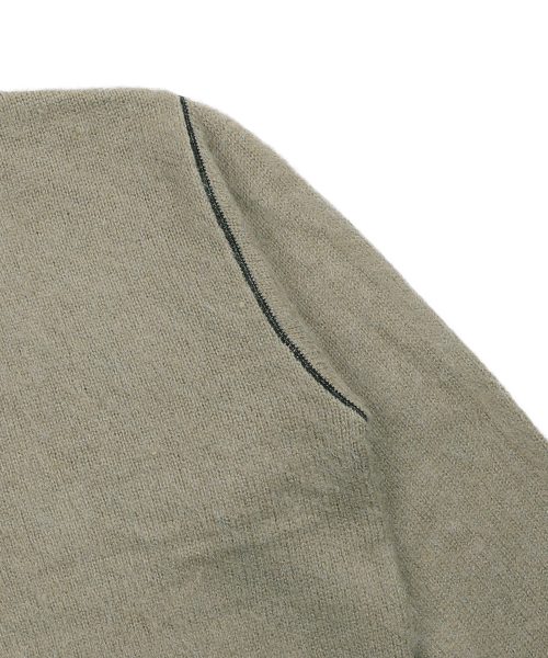 XTONZ(エクストーンズ)の「XTK176 パーネルハーフジップニット (モカ)(ニット/セーター・レディース・その他・MEDIUM/LARGE)」の9枚目の写真