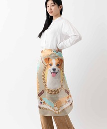 Jubilee（ジュビリー）の「《32柄》 犬・猫 アニマル柄 大判サテンスカーフ 90x90cm（バンダナ/スカーフ）」
