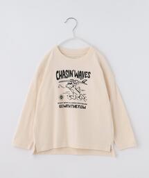 THE SHOP TK （ザ ショップ ティーケー ）の「【110-160】プリント長袖Tシャツ（Tシャツ/カットソー）」