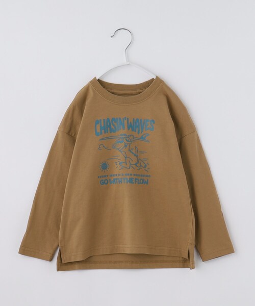 プリント長袖Tシャツ 110-160】プリント長袖Tシャツ（Tシャツ/カットソー）｜THE SHOP TK