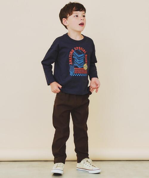 プリント長袖Tシャツ 110-160】プリント長袖Tシャツ（Tシャツ/カットソー）｜THE SHOP TK